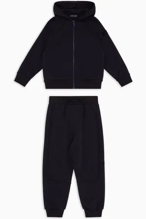 Emporio Armani Trainingsanzug mit Trainingsjacke mit Reißverschluss und Kapuze und Jogginghose