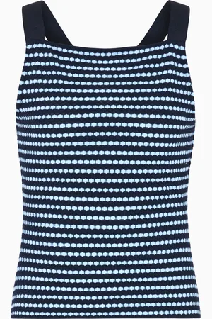 Emporio Armani Top aus Jersey in Jacquard-Stoff-Verarbeitung