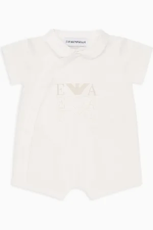 Emporio Armani Strampler aus Jersey mit Logo