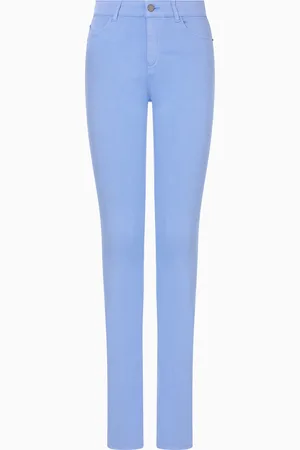 Emporio Armani Hose J18 mit mittelhohem Bund und sehr schmal geschnittenem Bein, aus stückgefärbtem Comfort-Gewebe
