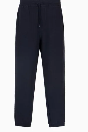 Emporio Armani ASV Jogginghose aus einer Jersey-Lyocell-Mischung mit Allover-Schriftzug