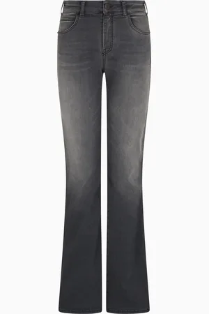 Emporio Armani Jeans J47 mit mittelhohem Bund und ausgestelltem Saum aus Stretch-Denim