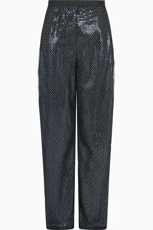 Emporio Armani Tüll-Hose mit Allover-Schmetterlings-Pailletten