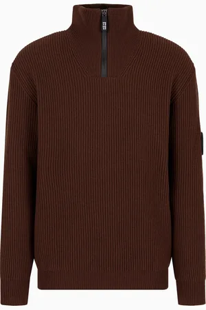 Giorgio Armani Neve Stehkragenpullover aus Wolle und Kaschmir