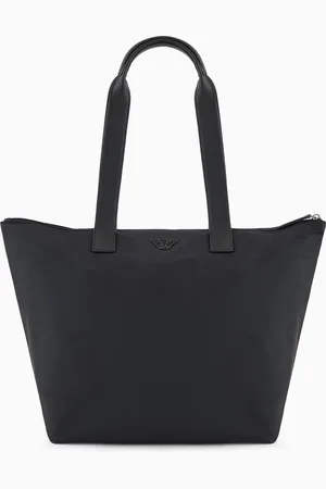 Emporio Armani Mittelgroßer ASV Shopper aus recyceltem Nylon