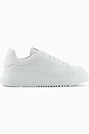 Emporio Armani Sneaker aus getrommeltem Leder
