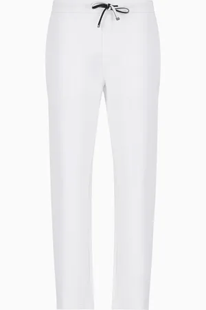Emporio Armani Jogginghose aus doppellagigem Jersey mit Adler-Logo-Aufnäher