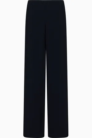 Emporio Armani Palazzohose aus Cady in Krepp-Optik