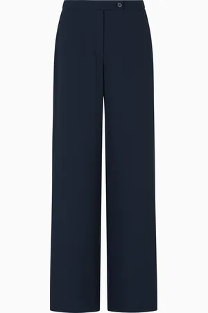Emporio Armani Palazzo-Hose aus einem Stoff mit fließender Struktur