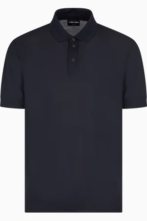 Giorgio Armani Poloshirt aus reinem Schurwollpikee