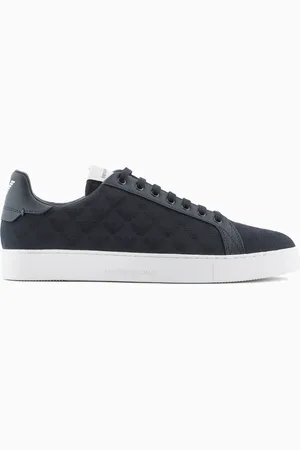 Emporio Armani Sneaker aus Nylon-Jacquard mit Allover-Adler