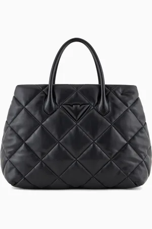 Emporio Armani Große Handtasche in gesteppter Nappa-Optik