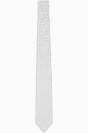Emporio Armani Krawatte aus reiner Seide mit Jacquardmuster