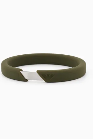 Emporio Armani Grünes Silikon-Armband