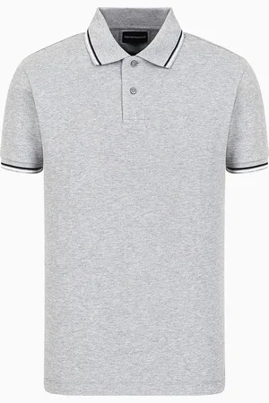 Emporio Armani Poloshirt Slim Fit aus Pikee mit Stretchanteil und Mikro-Adler