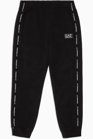 EA7 Logo Series Boy Jogginghose aus Baumwolle