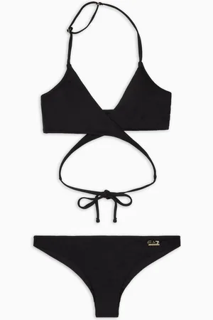 EA7 Asymmetrischer Bikini aus Funktionsgewebe