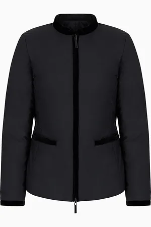 Emporio Armani Reversible Jacke aus Nylon mit Guru-Kragen