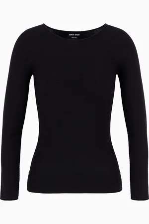 Giorgio Armani Pullover mit langen Ärmeln aus Viskose in Links-Verarbeitung