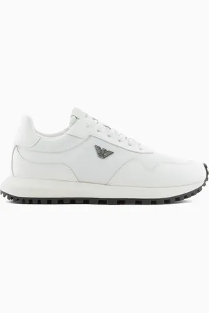 Emporio Armani ASV Sneaker aus recyceltem Nylon, mit Details aus wiederaufbereitetem Saffiano