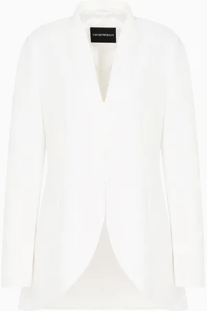 Emporio Armani Blazer aus Cady in Krepp-Optik