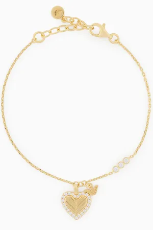 Emporio Armani Glieder-Armband aus goldfarbenem Sterlingsilber