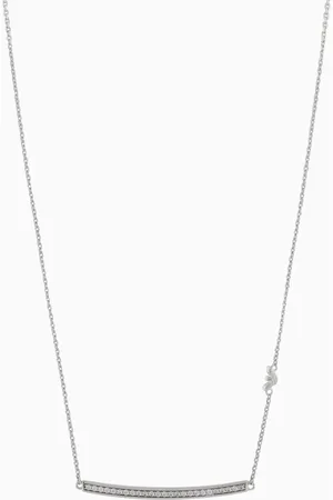 Emporio Armani Halskette aus Sterlingsilber mit Plakette
