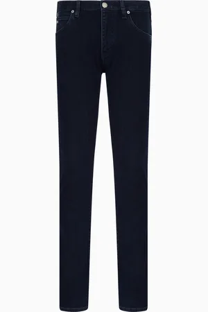 Emporio Armani Jeans J45 in Regular Fit aus gewaschenem Komfort-Denim 10,5 oz und Twill