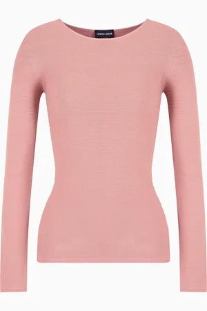 Giorgio Armani Pullover mit langen Ärmeln aus Viskose in Links-Verarbeitung