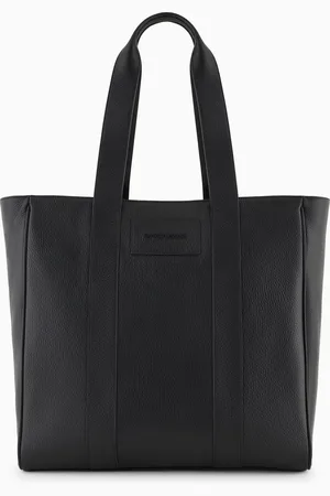 Emporio Armani Shopper aus gewalktem Leder