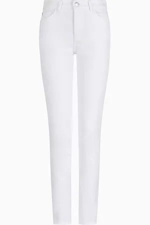 Emporio Armani Jeans J18 mit hoher Taille und schmalem Bein aus Comfort-Denim