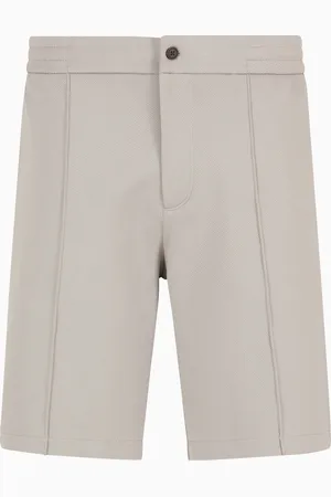Emporio Armani Bermudashorts aus Jersey mit Biesen