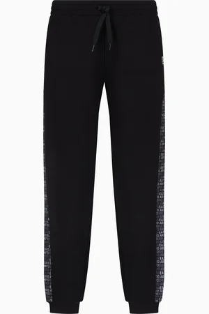 EA7 Logo Series Jogginghose aus Baumwollmischgewebe