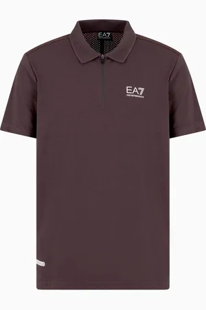 EA7 Dynamic Athlete Poloshirt aus ???Natural??VENTUS7???-Funktionsgewebe