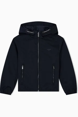 Emporio Armani Blouson aus Nylon mit Kapuze