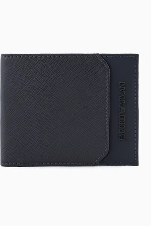 Emporio Armani Bifold-Geldbörse aus Saffiano und Nylon