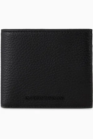 Emporio Armani Portemonnaie mit Münzfach aus getrommeltem Leder