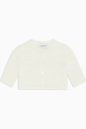 Emporio Armani Strickjacke mit Logo-Intarsie und Tendresse-Muster
