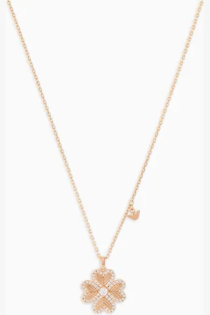 Emporio Armani Halskette mit Anhänger aus roségoldfarbenem Sterlingsilber