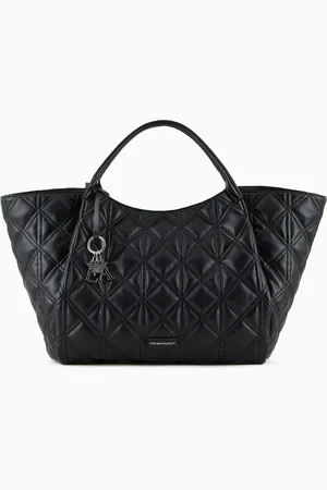 Emporio Armani Gestepptem Maxi-Shopper mit Nappa-Effekt
