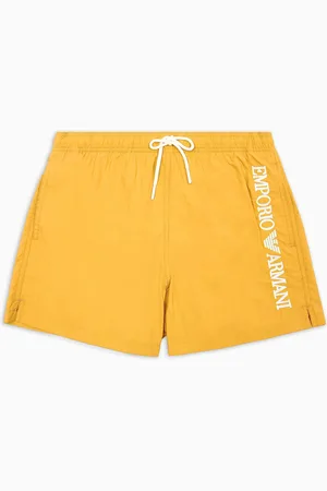 Emporio Armani Badeshorts mit vertikaler Logo-Stickerei