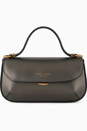 Giorgio Armani La Prima Henkeltasche im Mini-Format aus beschichtetem Leder