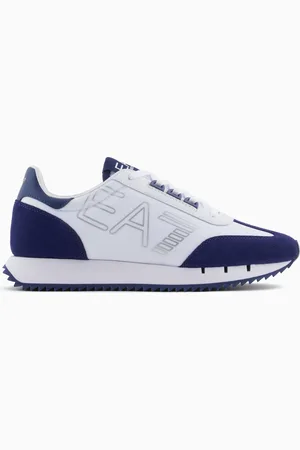 EA7 Black and White Vintage-Sneaker