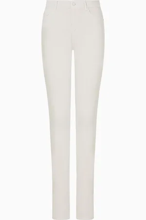 Emporio Armani Hose J18 mit mittelhohem Bund und sehr schmal geschnittenem Bein, aus stückgefärbtem Comfort-Gewebe