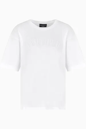 Emporio Armani Icon T-Shirt aus Supima-Jersey mit Logo-Stickerei