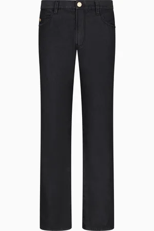 Giorgio Armani Five-Pocket-Hose in Regular Fit aus Baumwolle und Seide mit Stretchanteil
