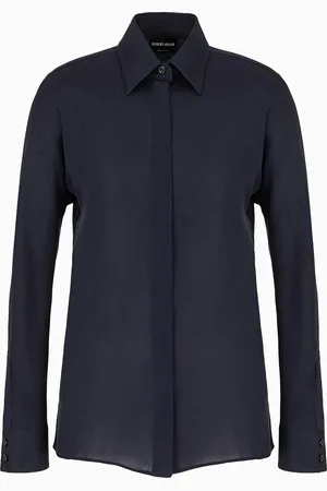 Giorgio Armani Bluse aus reinem Seidencharmeuse