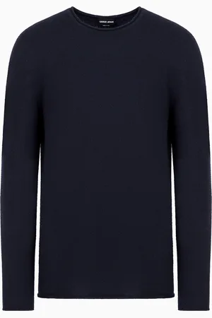 Giorgio Armani Rundhalspullover Icon aus Kaschmir-Interlock