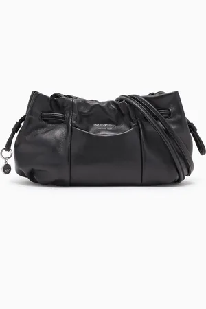 Emporio Armani Kleine Umhängetasche mit Nappa-Kordelzug