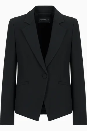 Emporio Armani Jacke aus Crêpe-Cady mit Revers